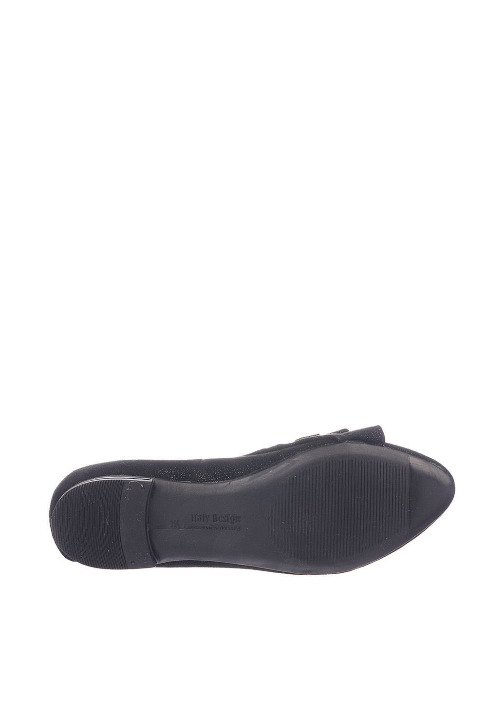 Женские балетки BERTAN | чёрные однотонные рюши, глиттер натуральная замша (314843897)