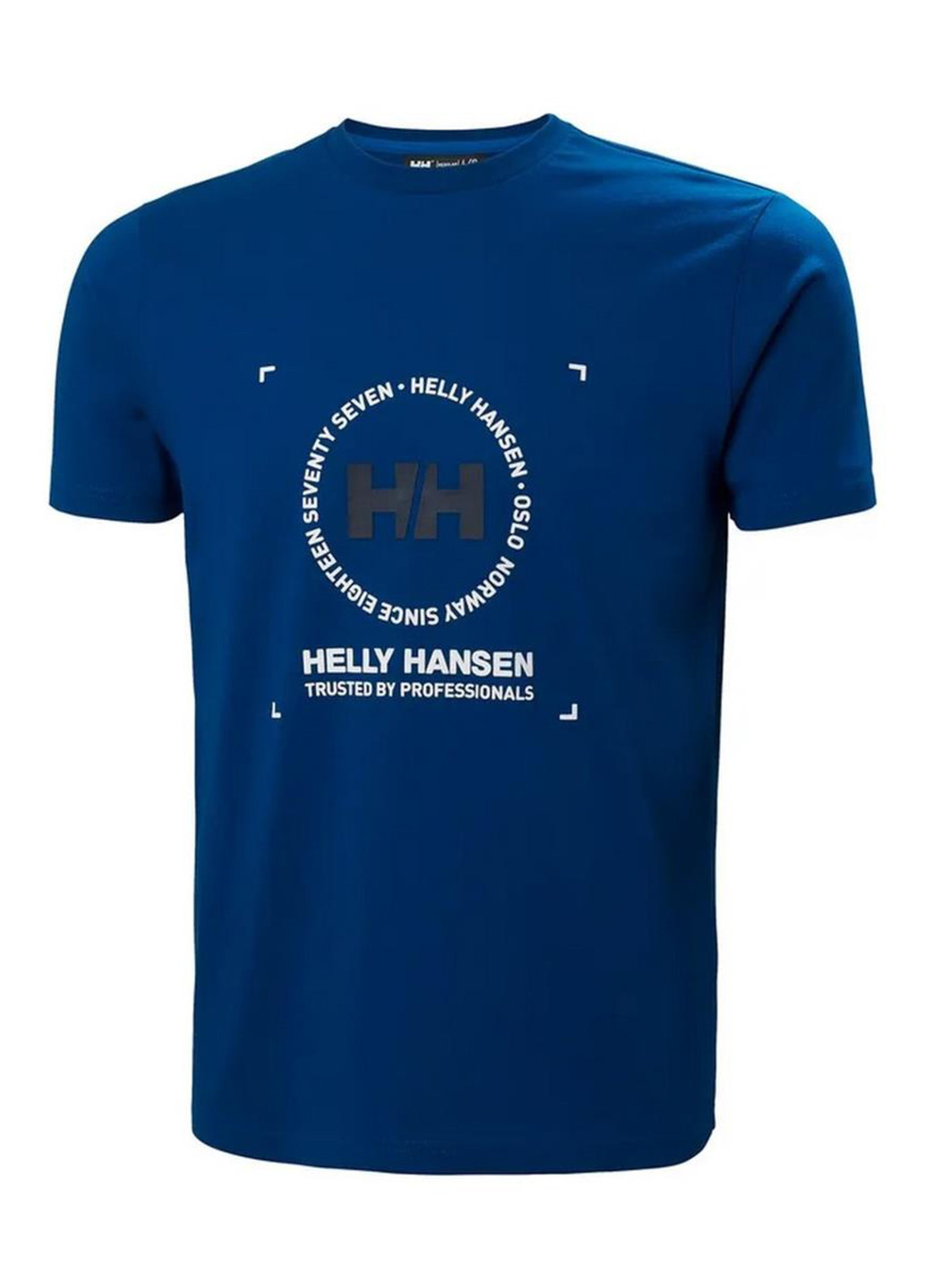 Темно-синяя футболка 53976-606 Helly Hansen Move Cotton T-Shirt