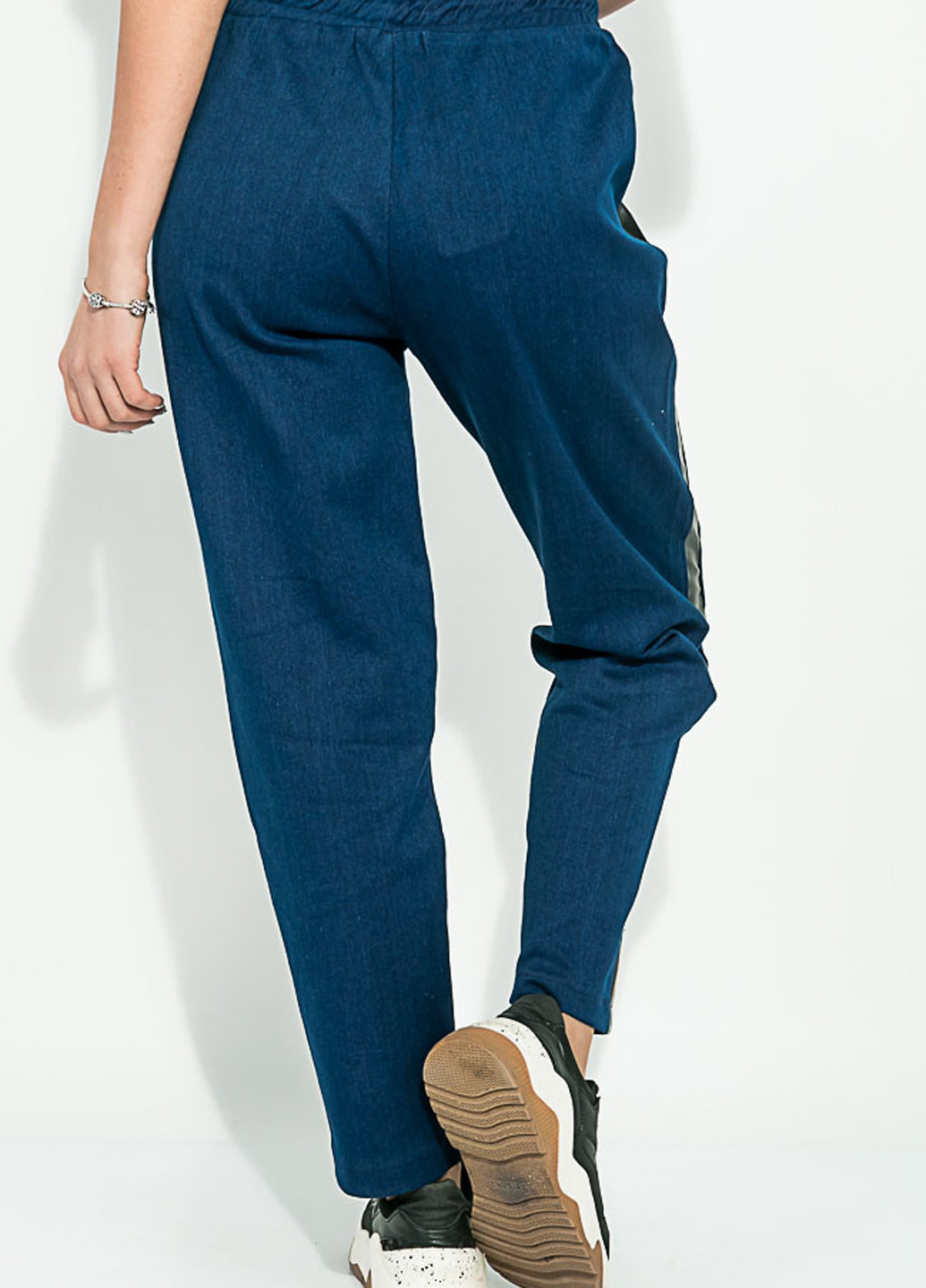 Темно-синие кэжуал демисезонные прямые брюки Kamomile