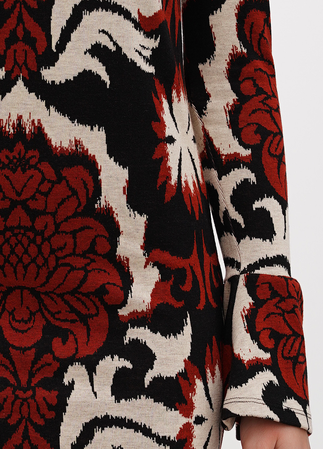 Комбінована кежуал сукня футляр, з відкритою спиною H&M з абстрактним візерунком