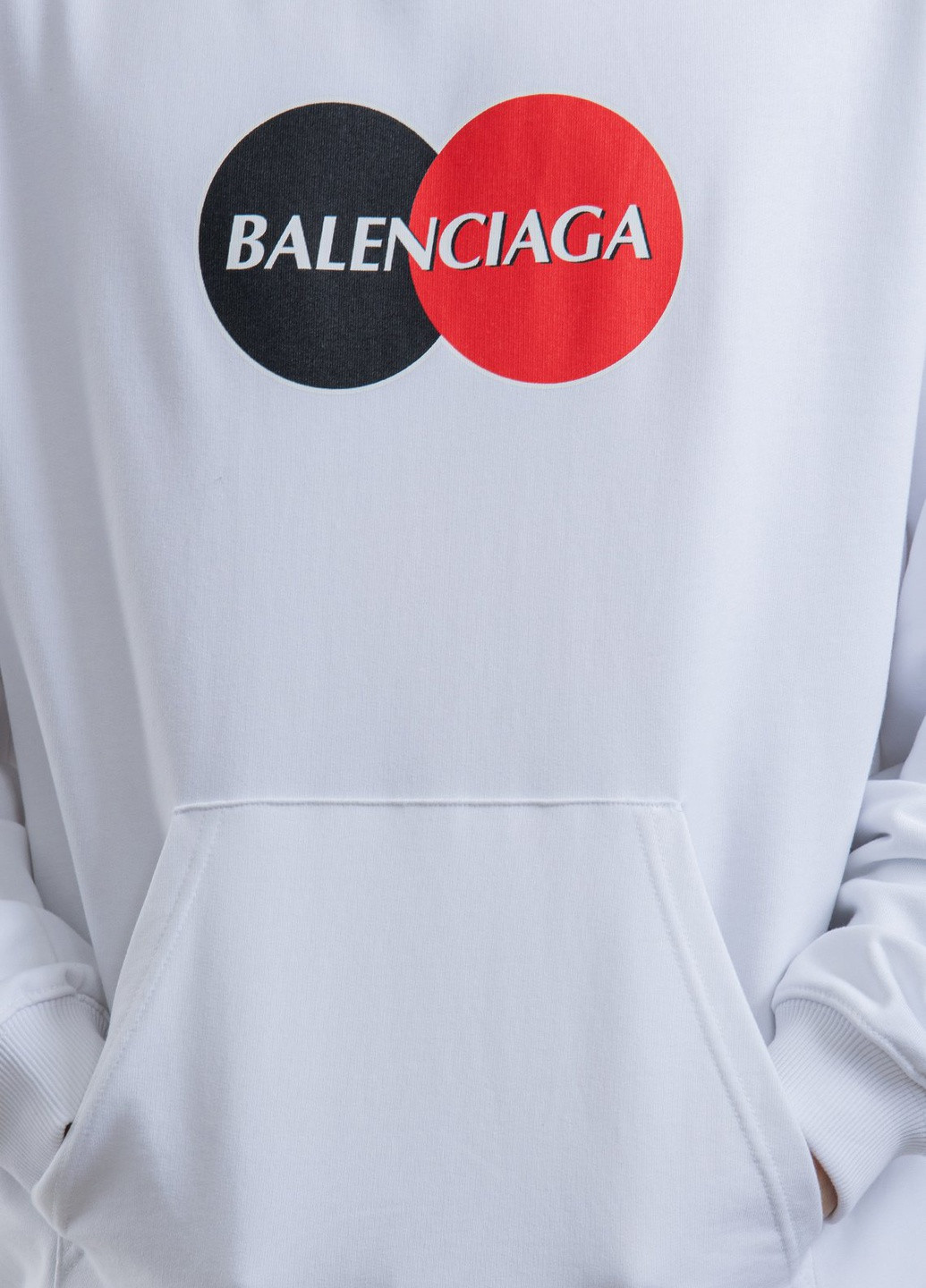 Білий бавовняний худі з логотипом Balenciaga (228877480)