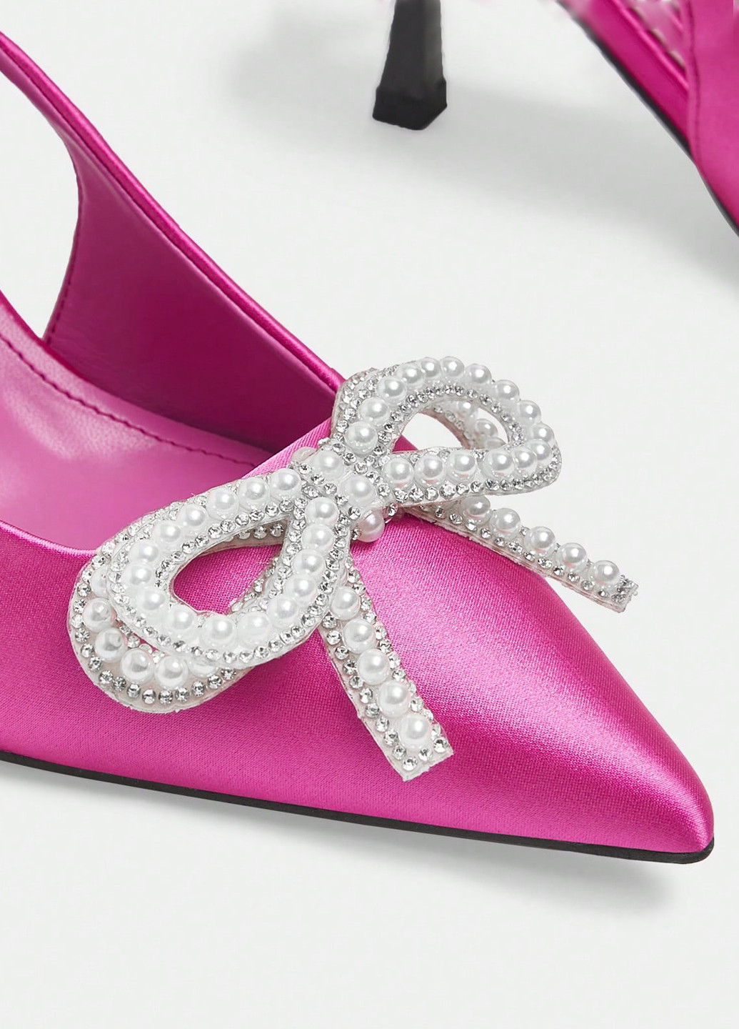 SHEIN Туфли слингбеки фуксия з текстиль, китай — лето (340649015)