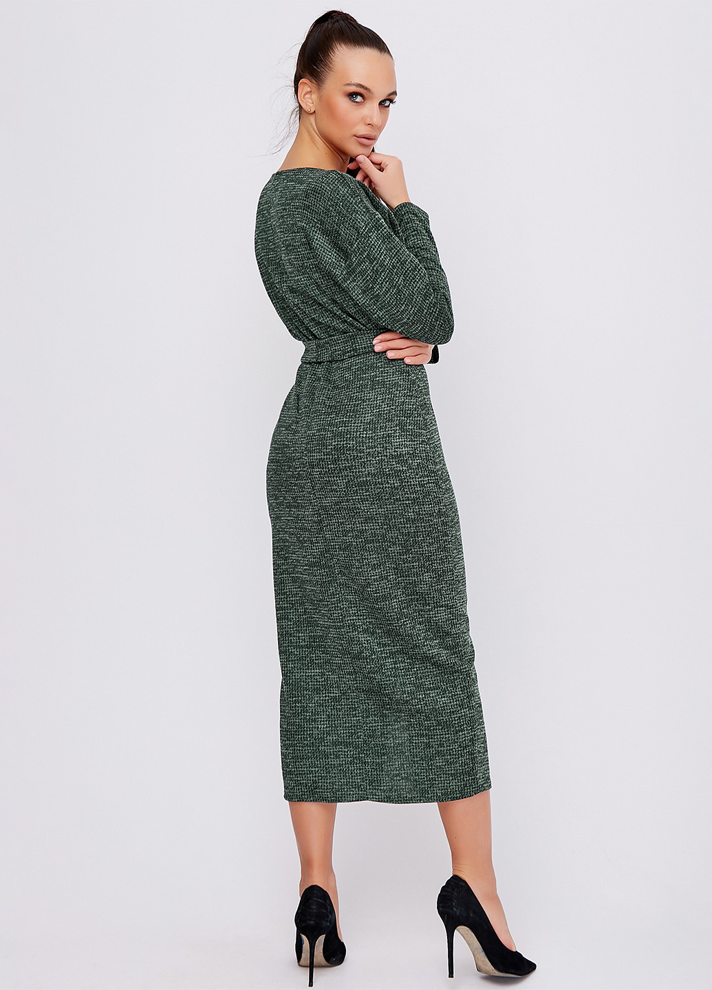Зелена кежуал сукня футляр ST-Seventeen меланжева