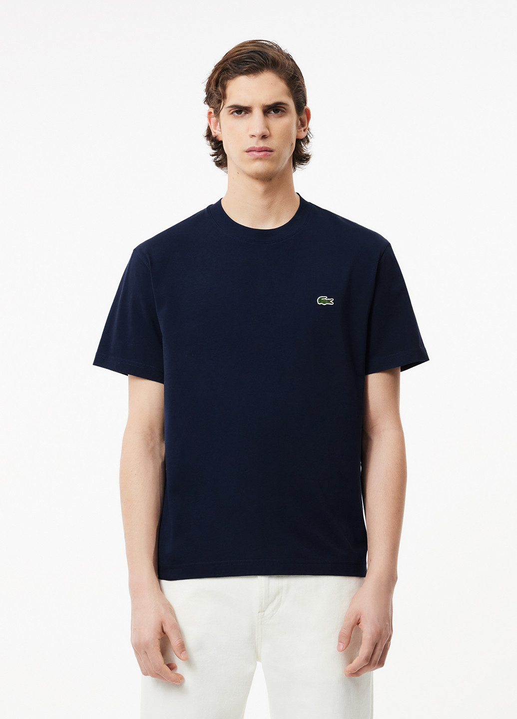 Темно-синя футболка Lacoste