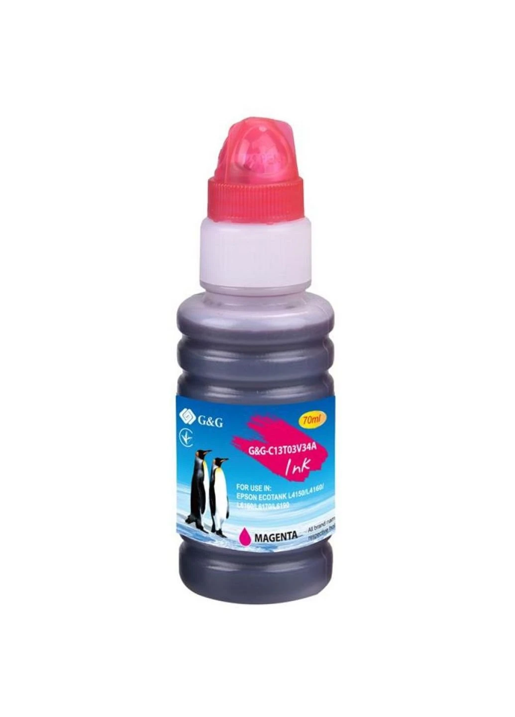 Чернила Epson L4150/L4160 magenta, контейнер 70мл (-C13T03V34A) G&G Epson L4150/L4160 magenta, контейнер 70мл (247485433)