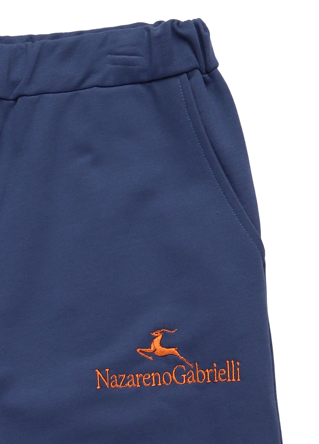Синие кэжуал демисезонные прямые брюки Nazarenogabrielli