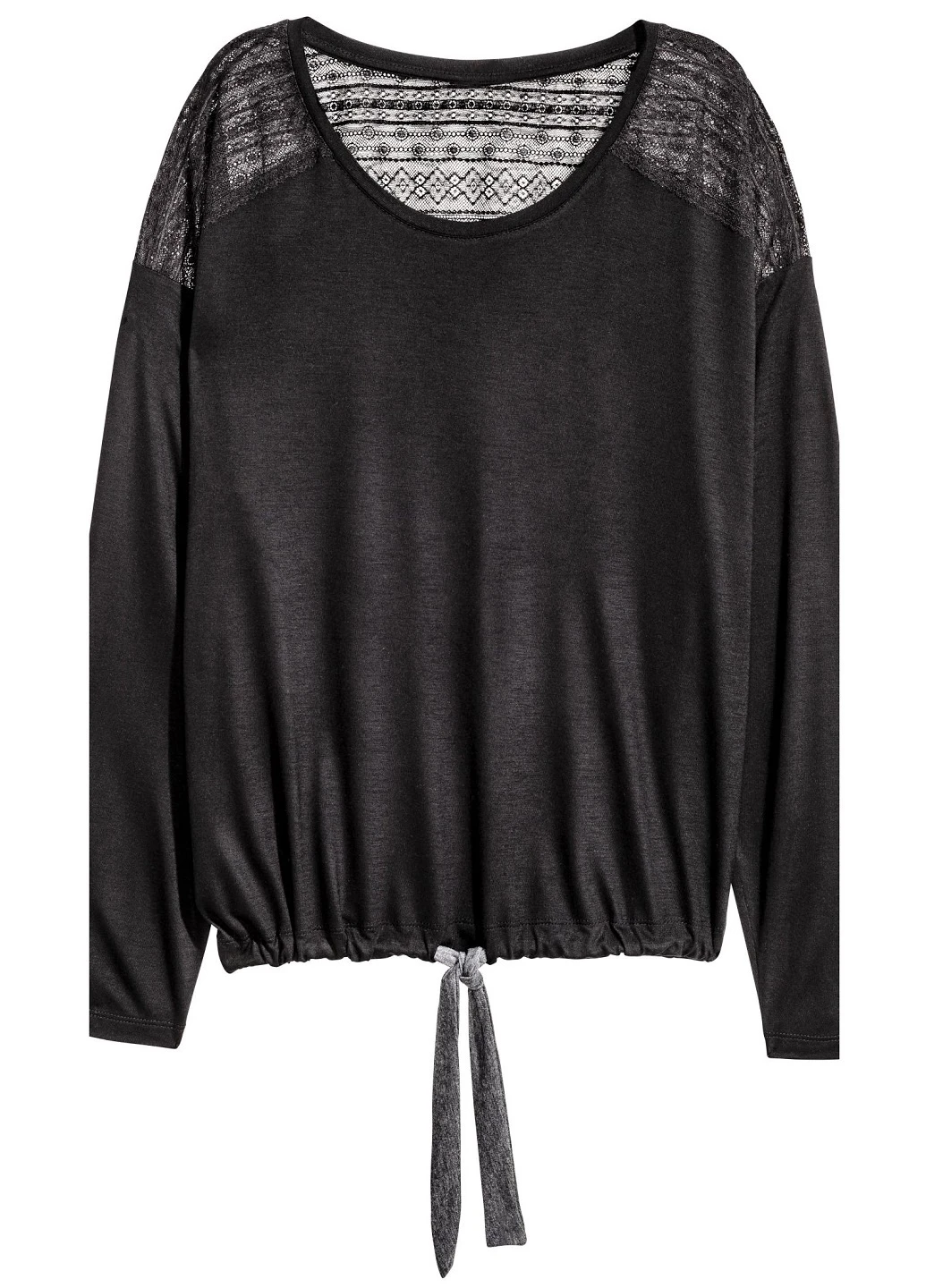 Чорна всесезон піжама (лонгслів, брюки) лонгслів + брюки H&M