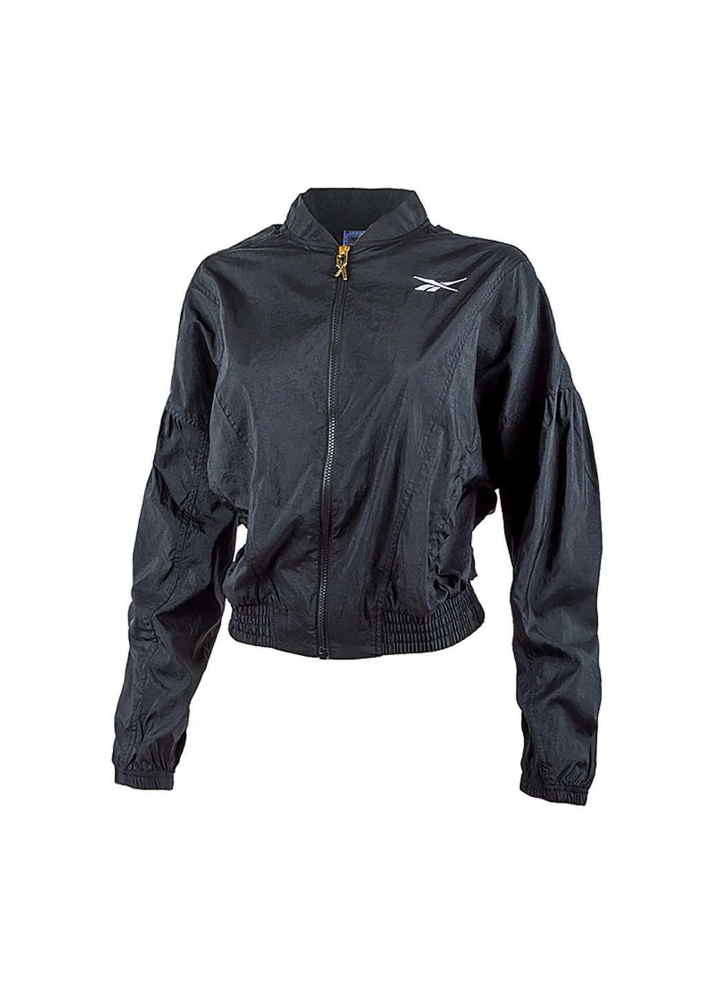 Черная демисезонная куртка s shiny fashion jacket Reebok