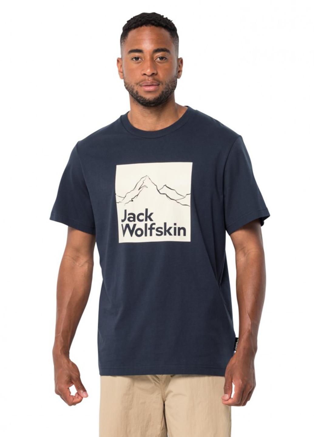 Темно-синяя футболка Jack Wolfskin