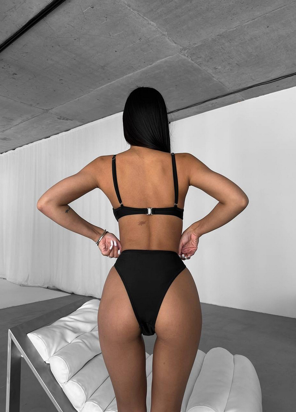 Черный летний купальник (лиф, трусики) раздельный NOVA VEGA