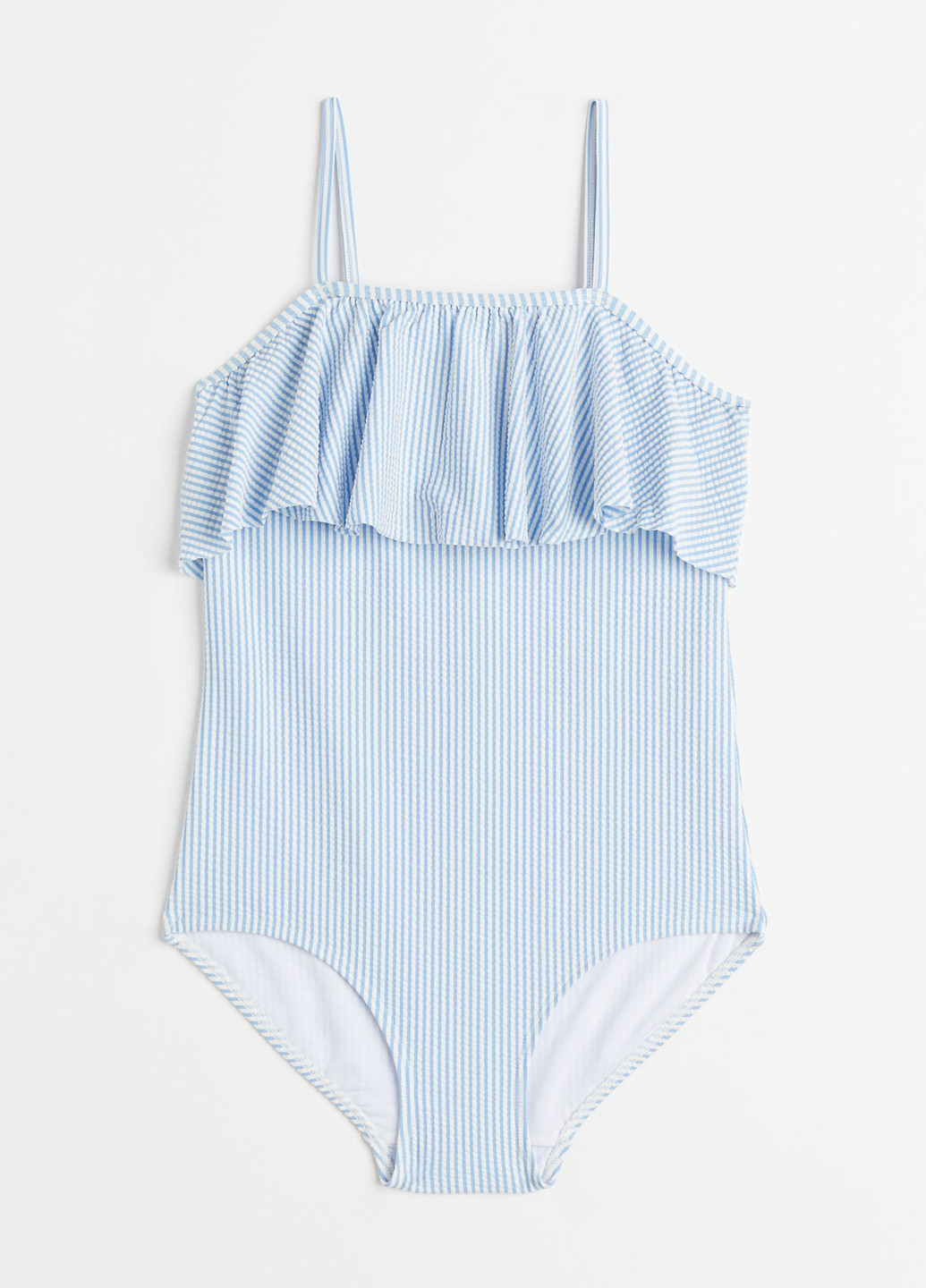 Світло-блакитний літній купальник суцільний H&M