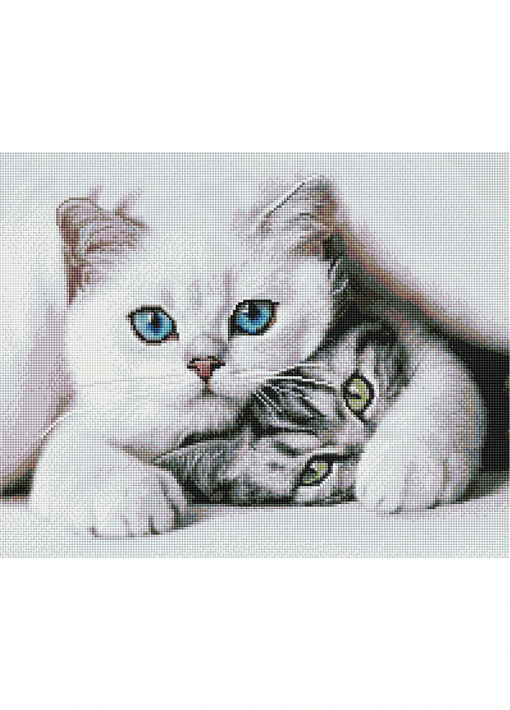 Алмазна мозаїка "Нахабний котик" 40х50 см Brushme (219025217)