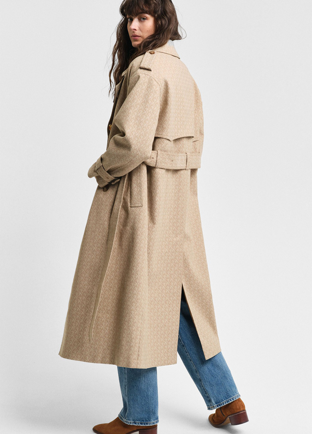 Плащ Gant тренчкот на пуговицах демисезон (322523538)