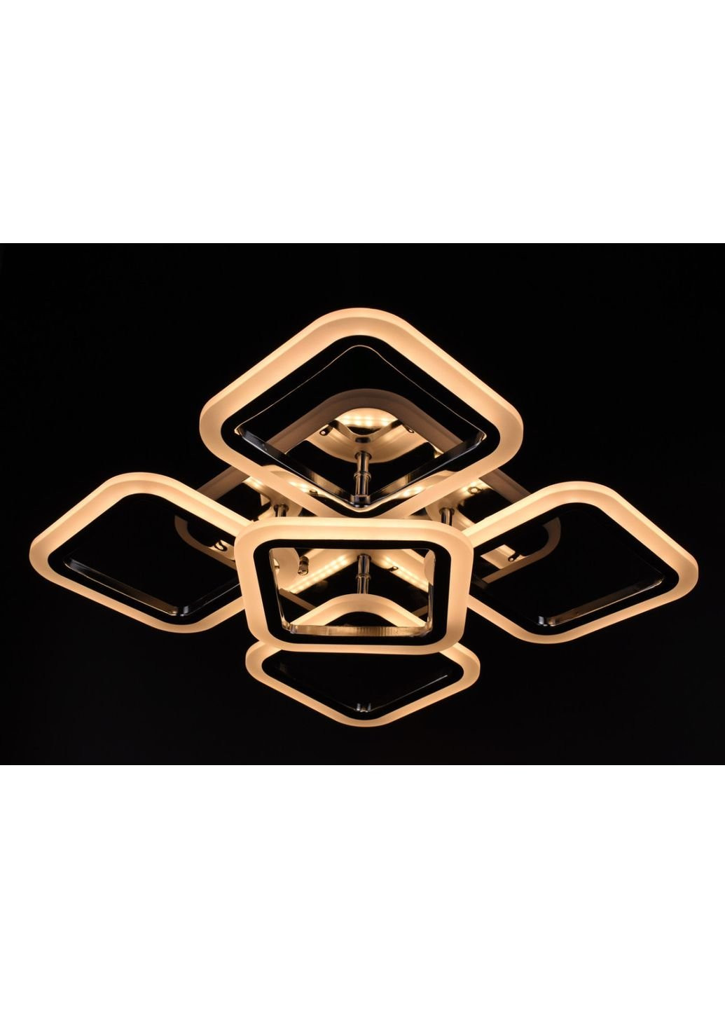 Люстра потолочная LED с пультом A2400/4+1S-RGB-ch Хром 11х41х55 см. Sunnysky (253528186)