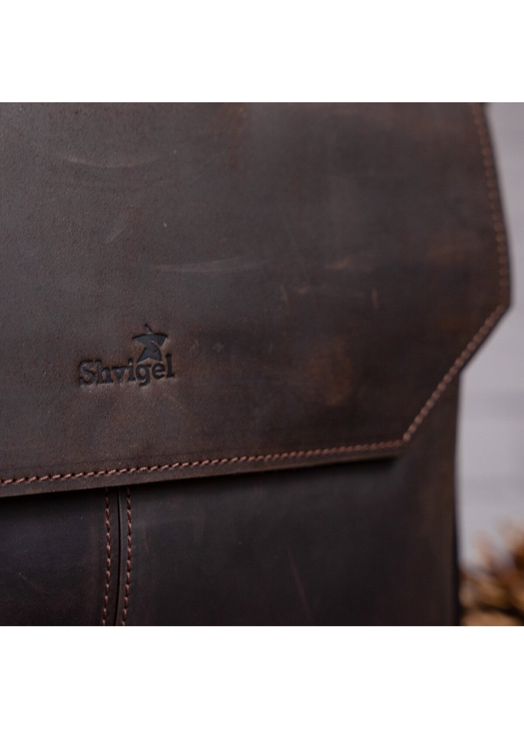 Чоловіча шкіряна сумка 37х31х9,5 см Shvigel (252128815)