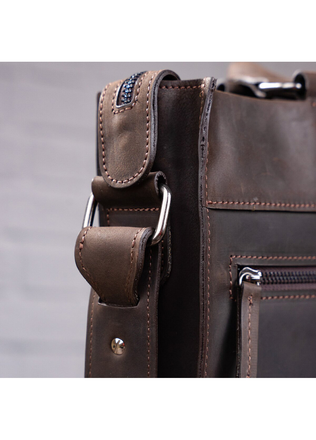 Чоловіча шкіряна сумка 37х31х9,5 см Shvigel (252128815)