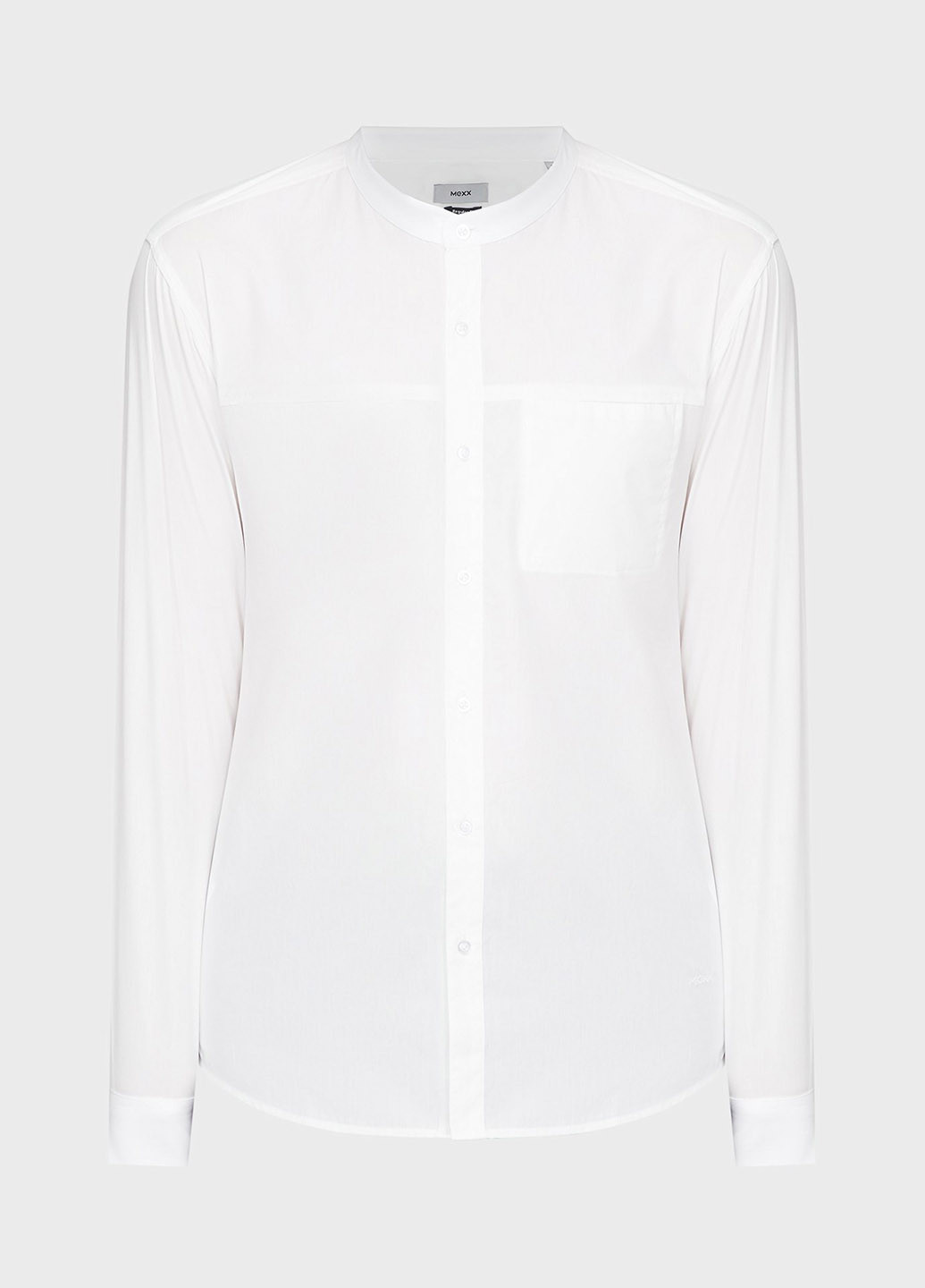 Белая кэжуал рубашка однотонная Mexx