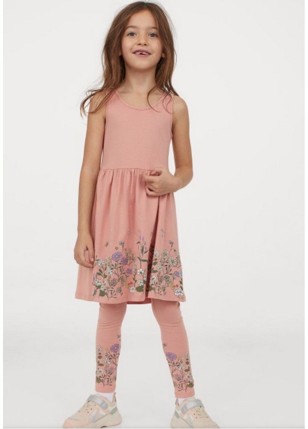 Розовое платье для девочки H&M (223817587)