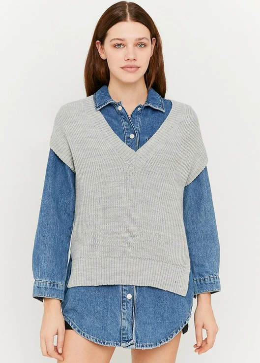 Жилет Tally Weijl Fashion Pullovers - KNIT SLEEVELESS OVER TOP (231935654)
