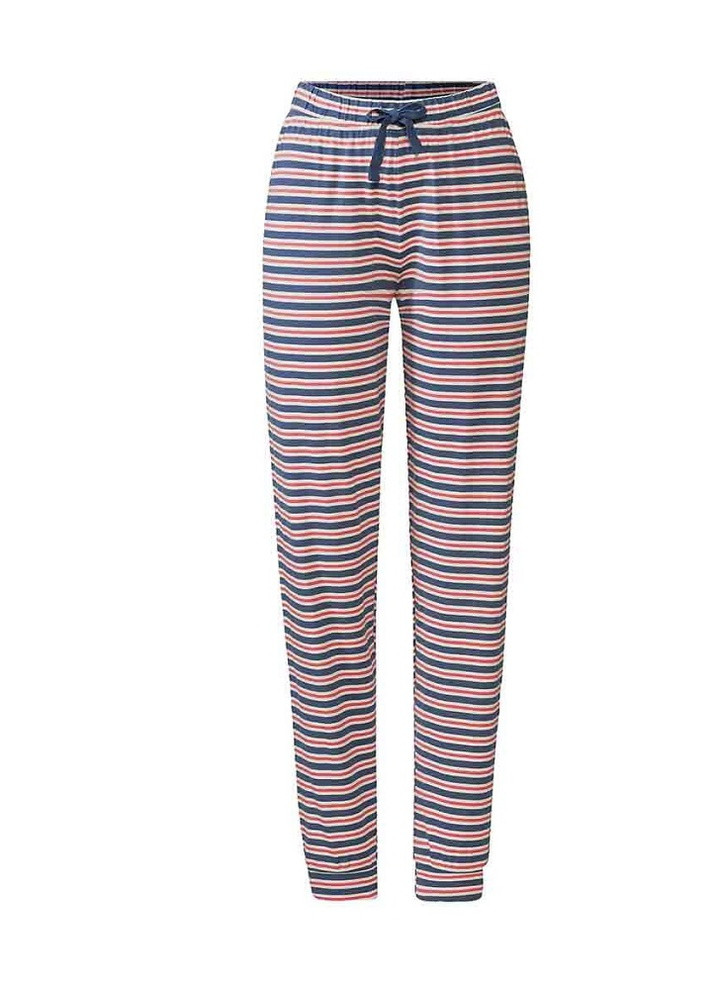 Темно-синя всесезон жіноча піжама лонгслів + брюки Esmara