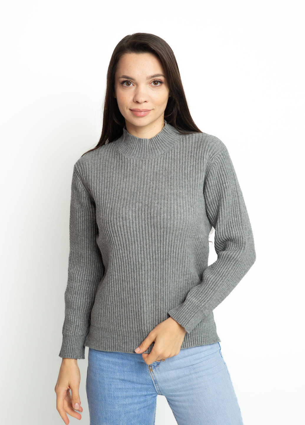 Сірий демісезонний светр Time of Style