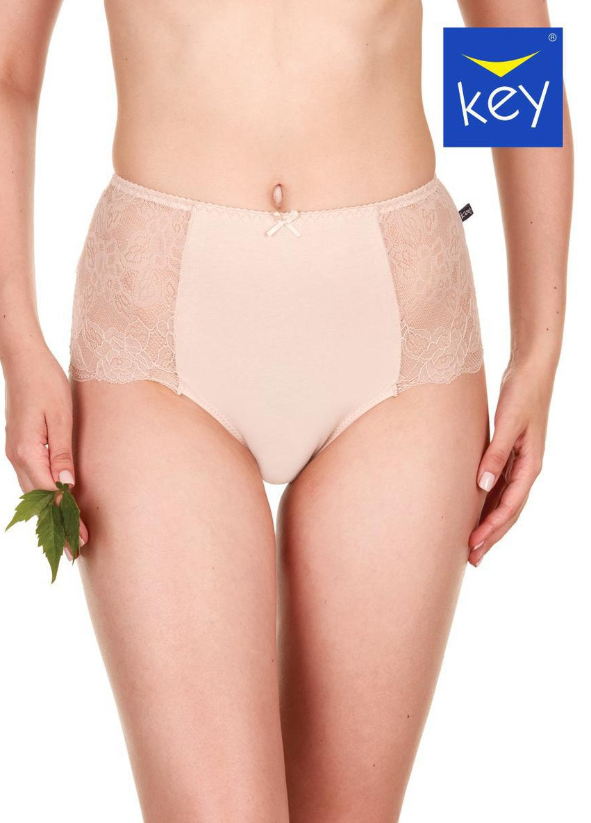 Комплект трусів-міді жіночих 2 шт 3XL бежевий LPF 280 Key (254784666)