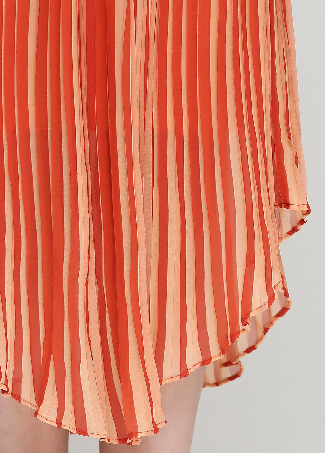 Оранжевое кэжуал платье а-силуэт Mango