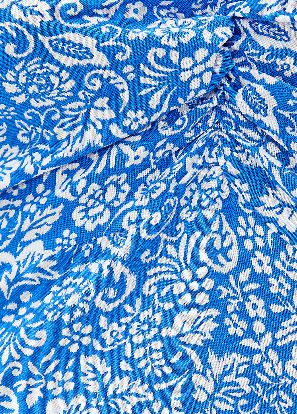 Синее кэжуал платье KOTON с цветочным принтом