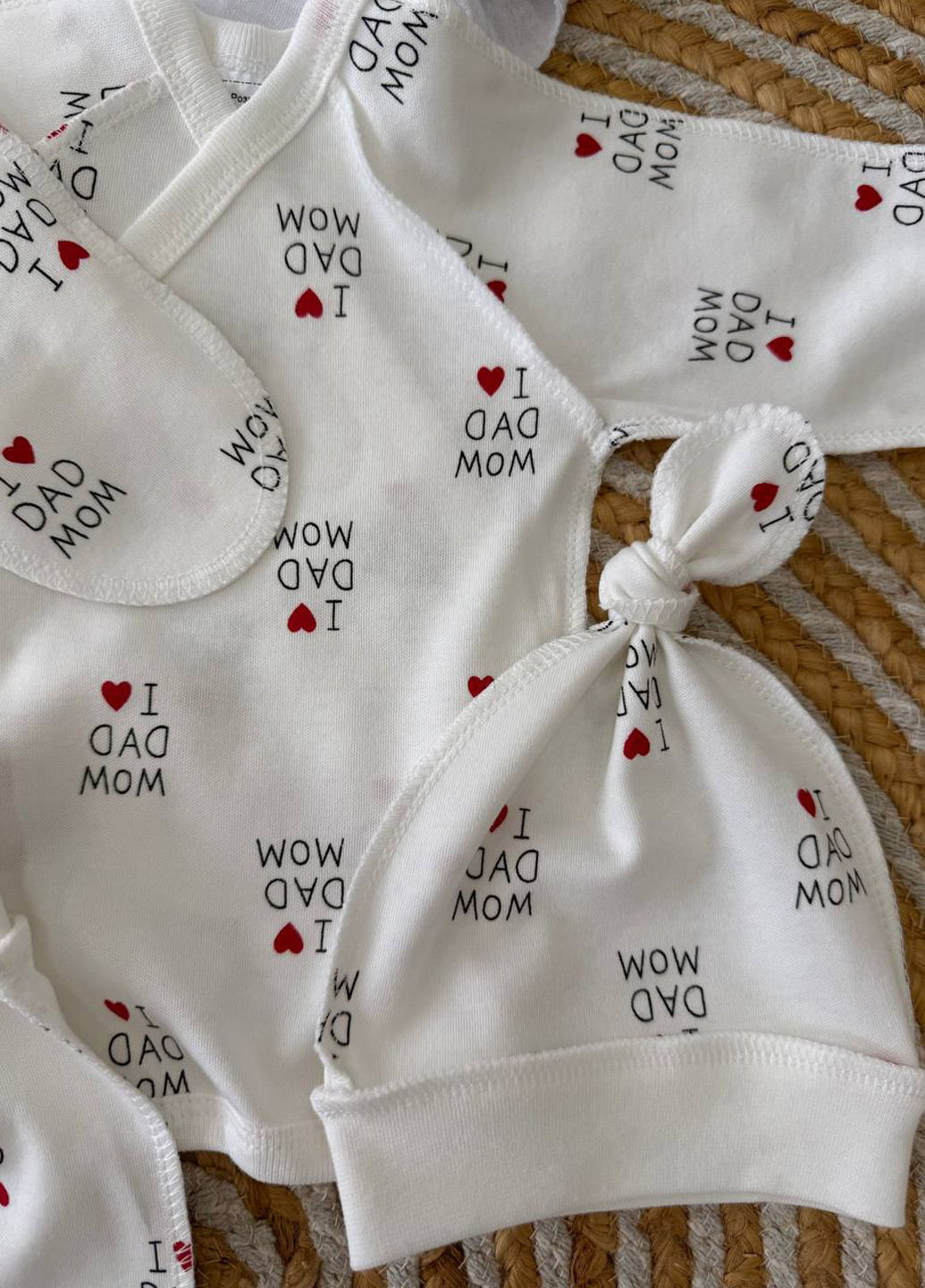 Молочный демисезонный комплект (распашонка, ползунки, шапка) Blanka