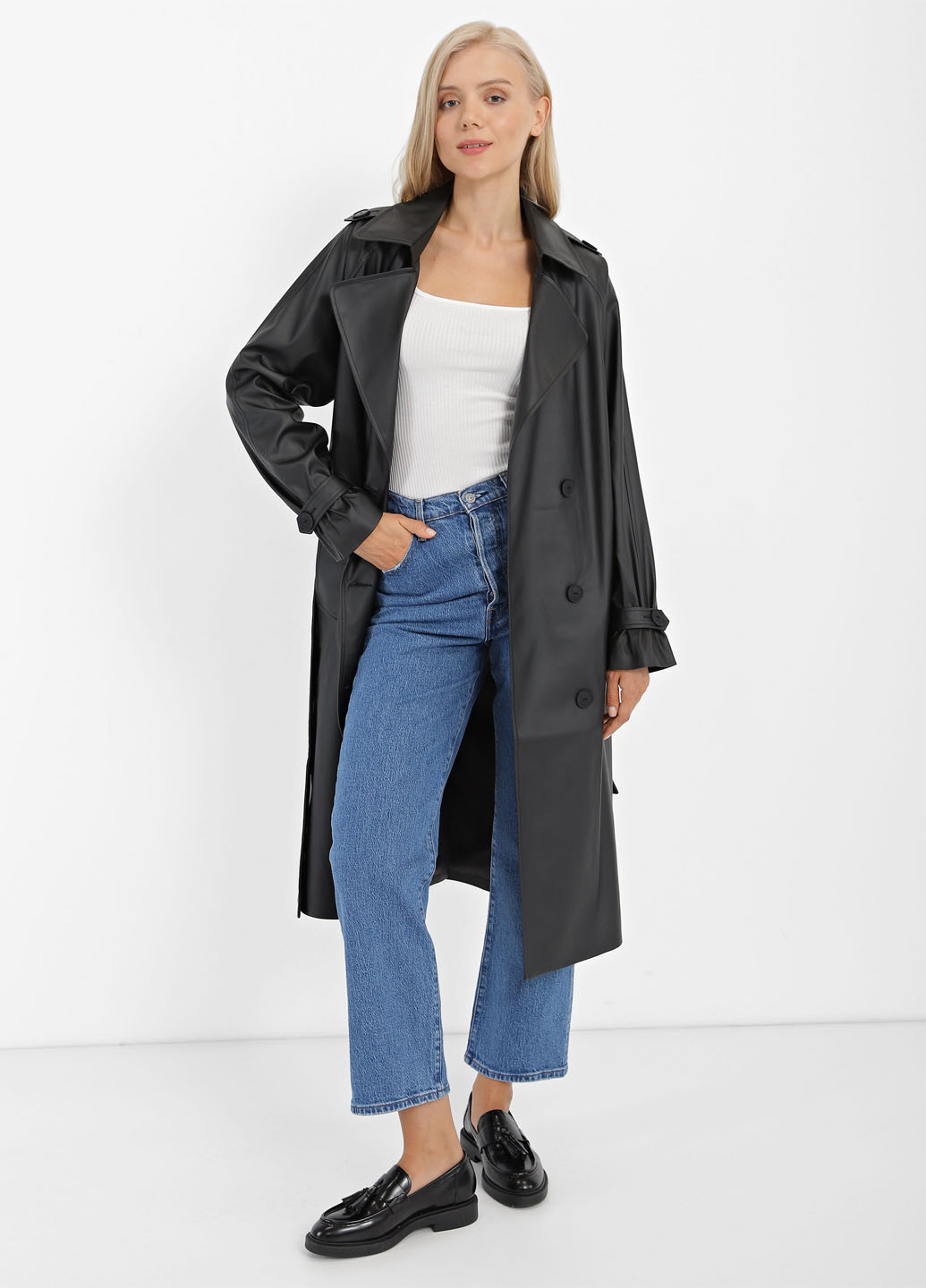 Плащ Braska тренчкот на пуговицах демисезон (327234392)