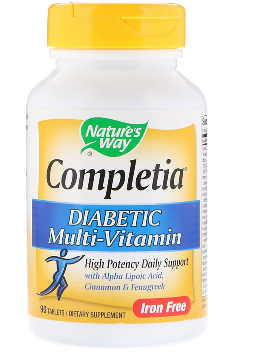 Мультивітаміни для Діабетиків, Diabetic Multi-Vitamin,, 90 таблеток Nature's Way (225714554)