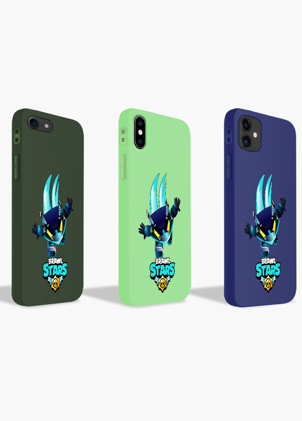 Чехол силиконовый Apple Iphone X Темный Ворон Бравл Старс (Dark Crow Brawl Stars) (6129-1706) MobiPrint (219556303)