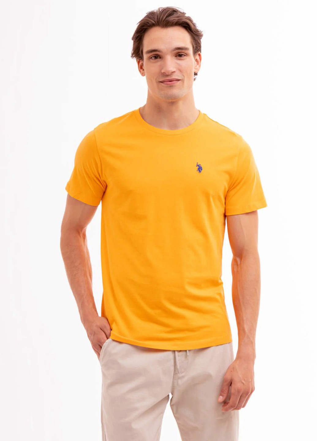 Оранжевая футболка U.S. Polo Assn.