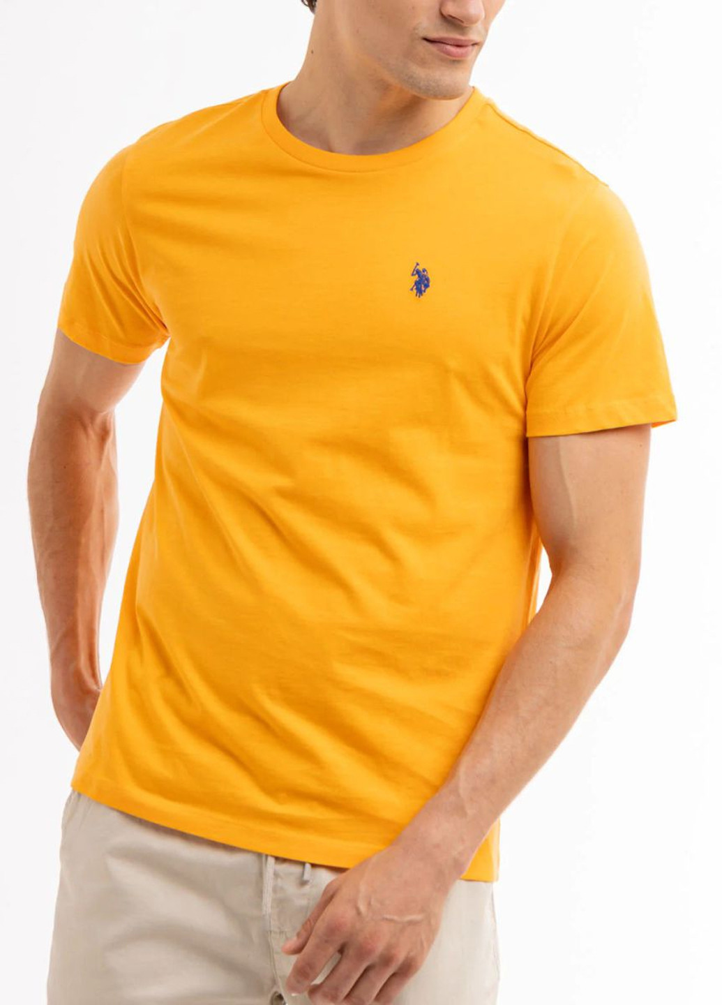 Оранжевая футболка U.S. Polo Assn.