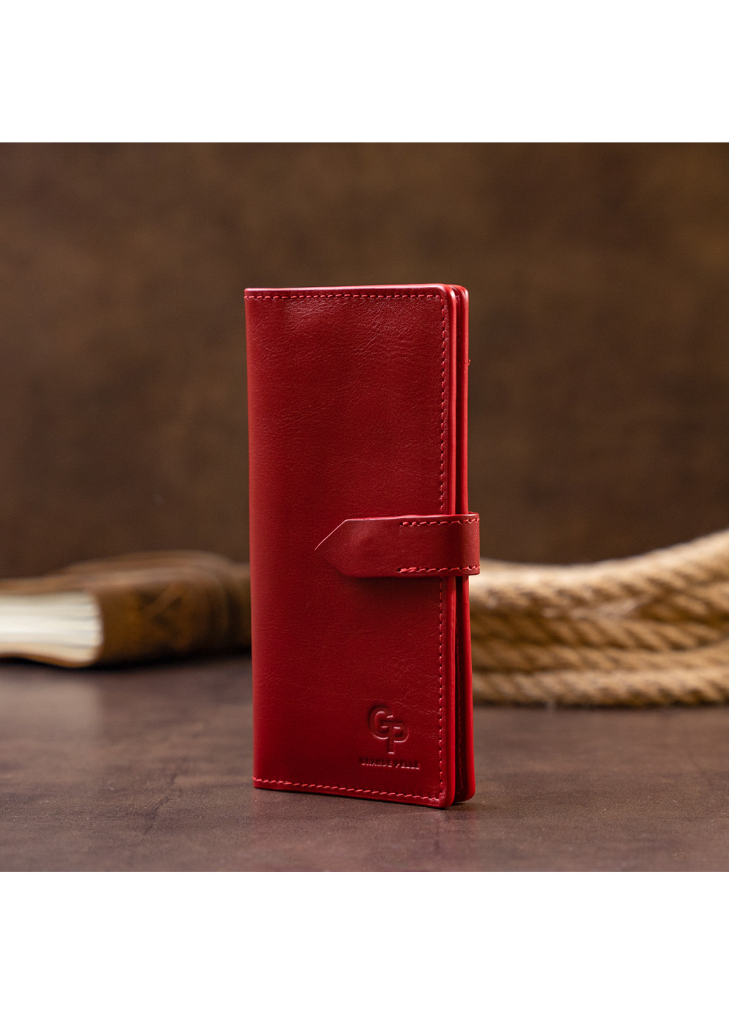 Женский кожаный кошелек 9х18х1,5 см Grande Pelle (252127398)