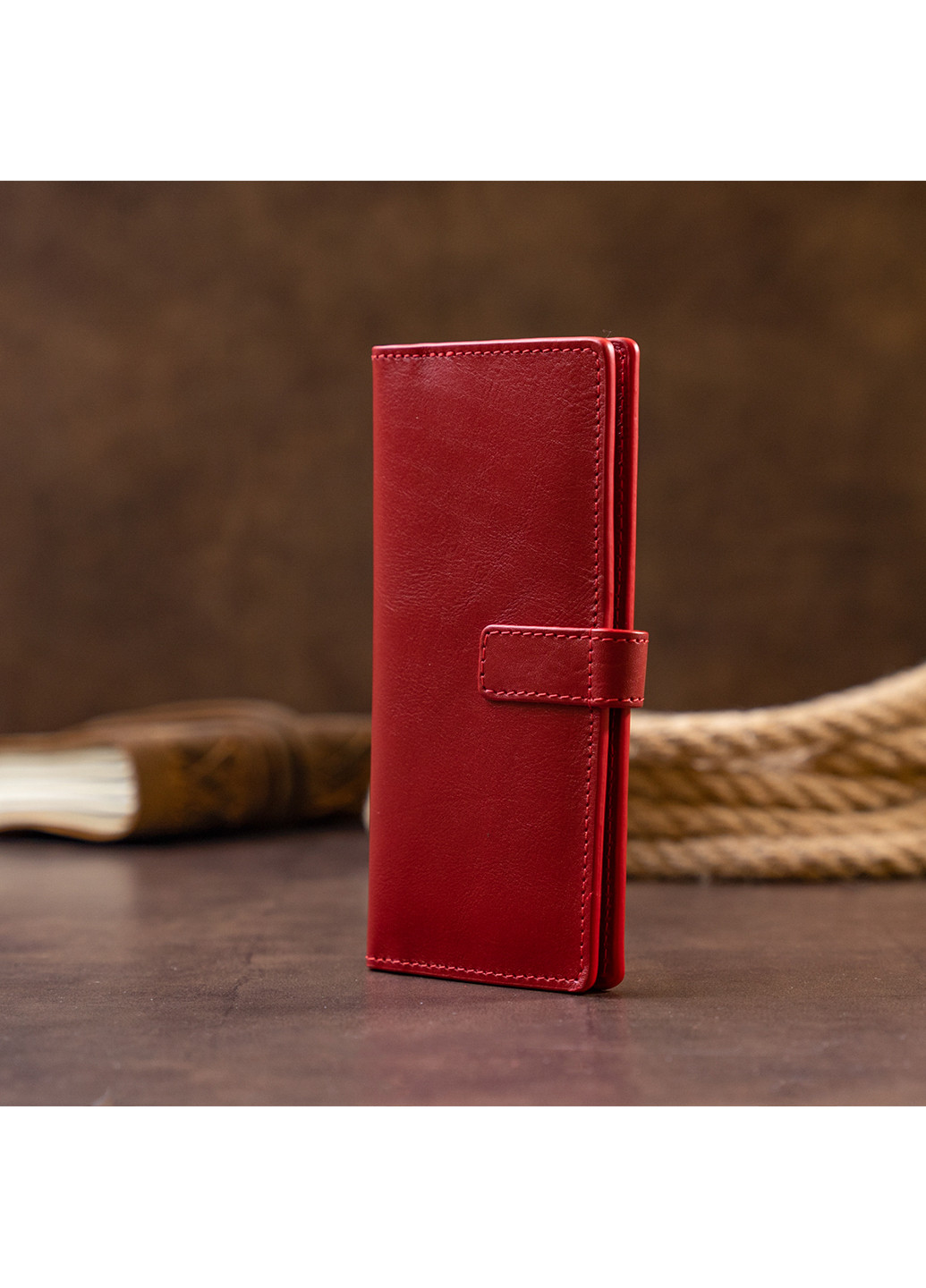 Женский кожаный кошелек 9х18х1,5 см Grande Pelle (252127398)