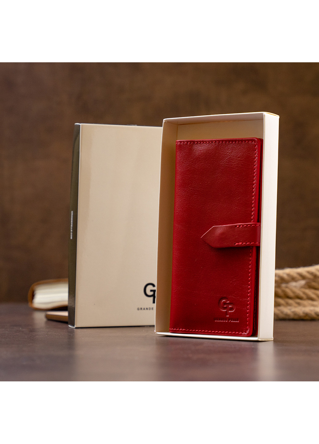 Женский кожаный кошелек 9х18х1,5 см Grande Pelle (252127398)