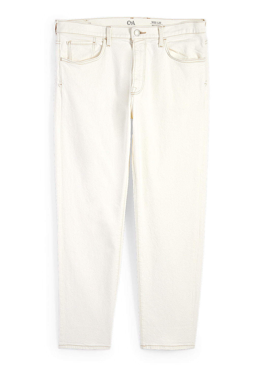 Молочные демисезонные регюлар фит джинсы C&A