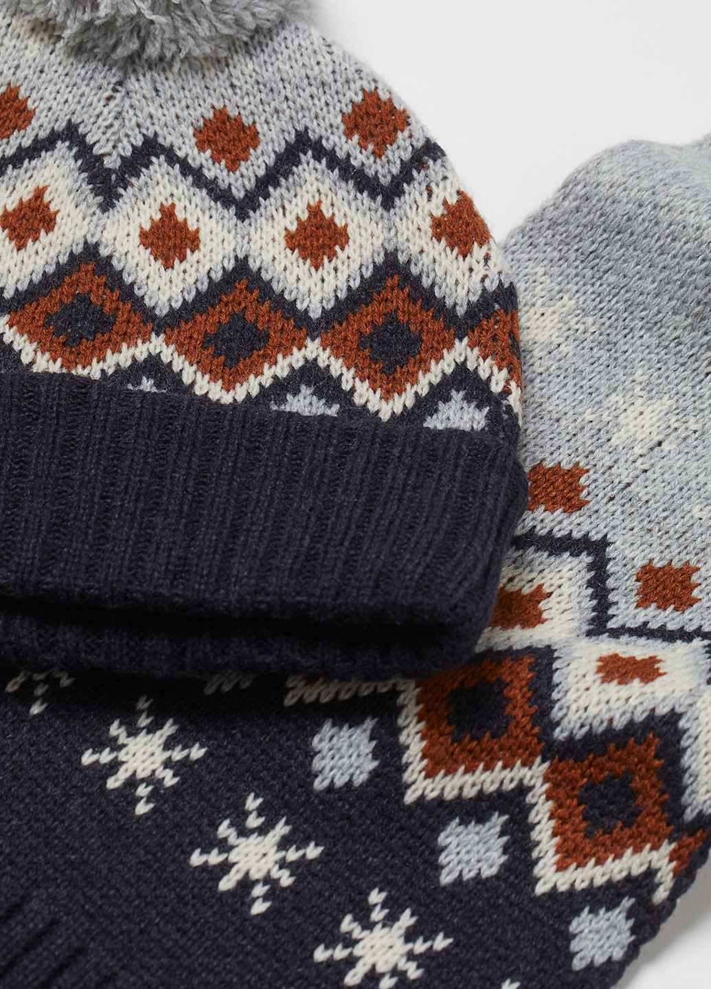 Комбинированный зимний комплект (шапка, шарф) H&M