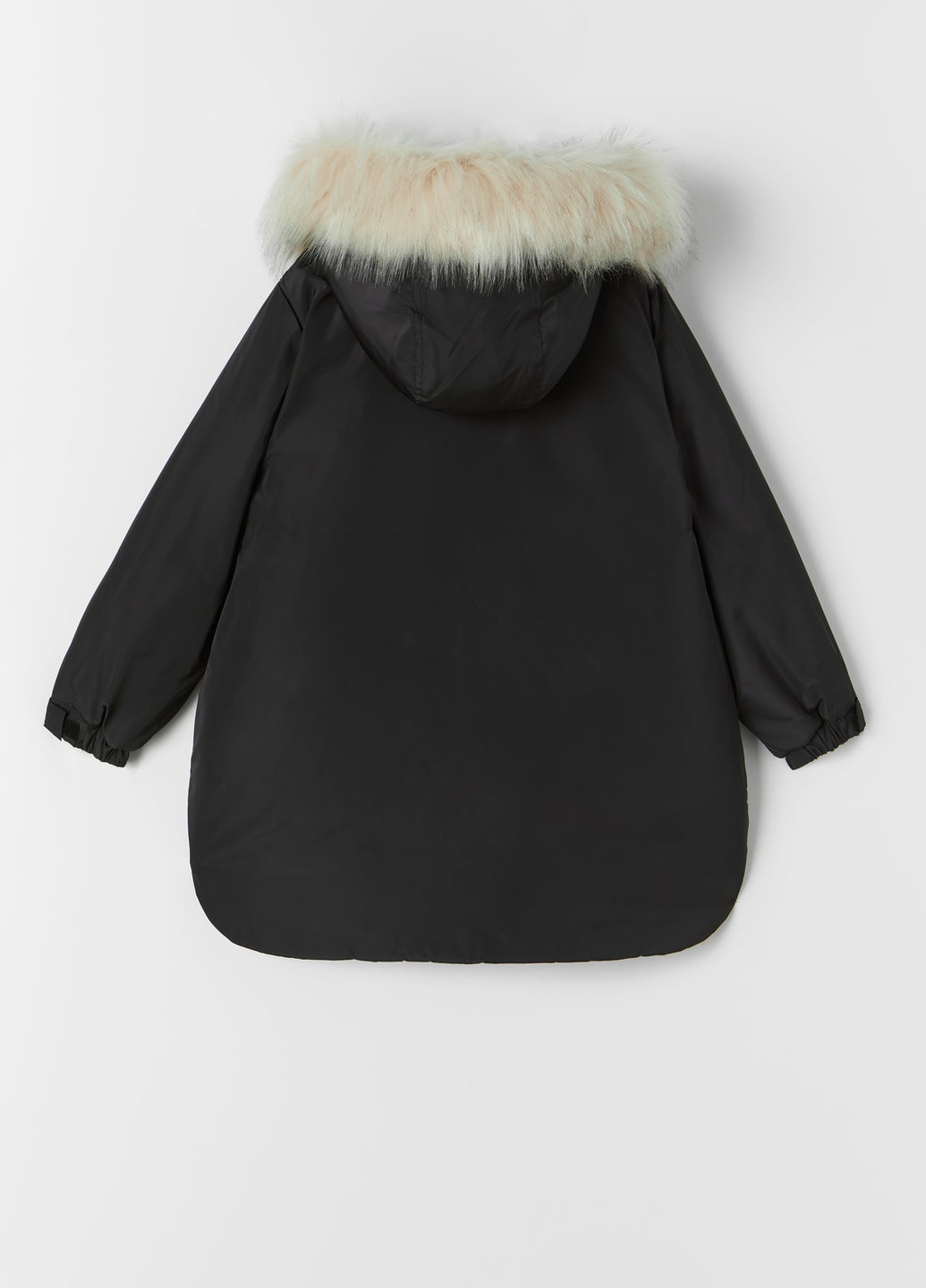 Чорна зимня дитяча зимова куртка для дівчинки 0562735800 Zara