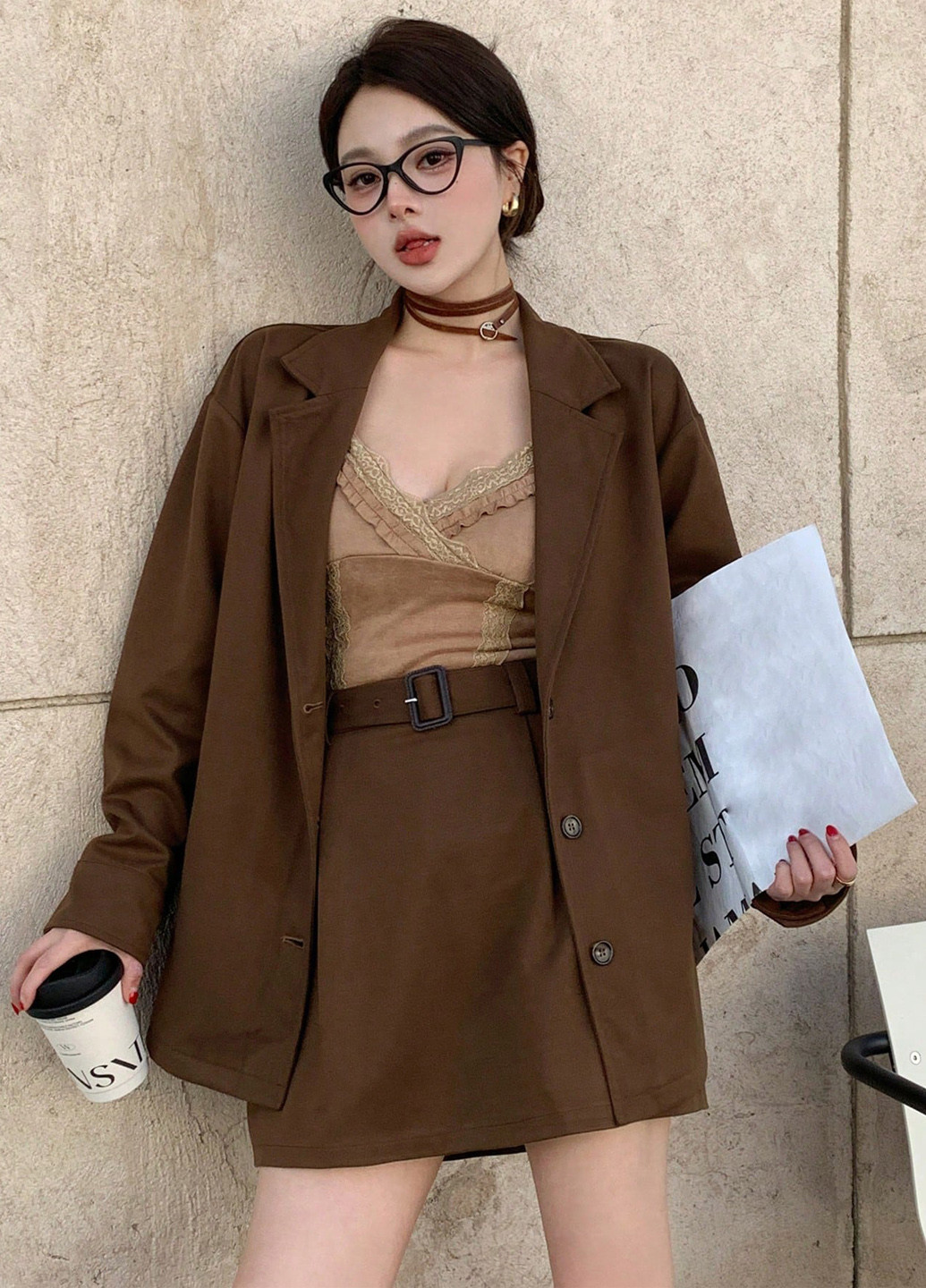 Костюм (жакет, спідниця) SHEIN (339133379)