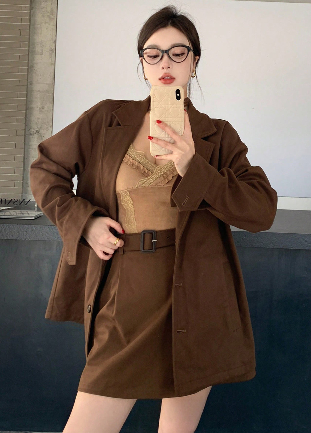 Костюм (жакет, спідниця) SHEIN (339133379)