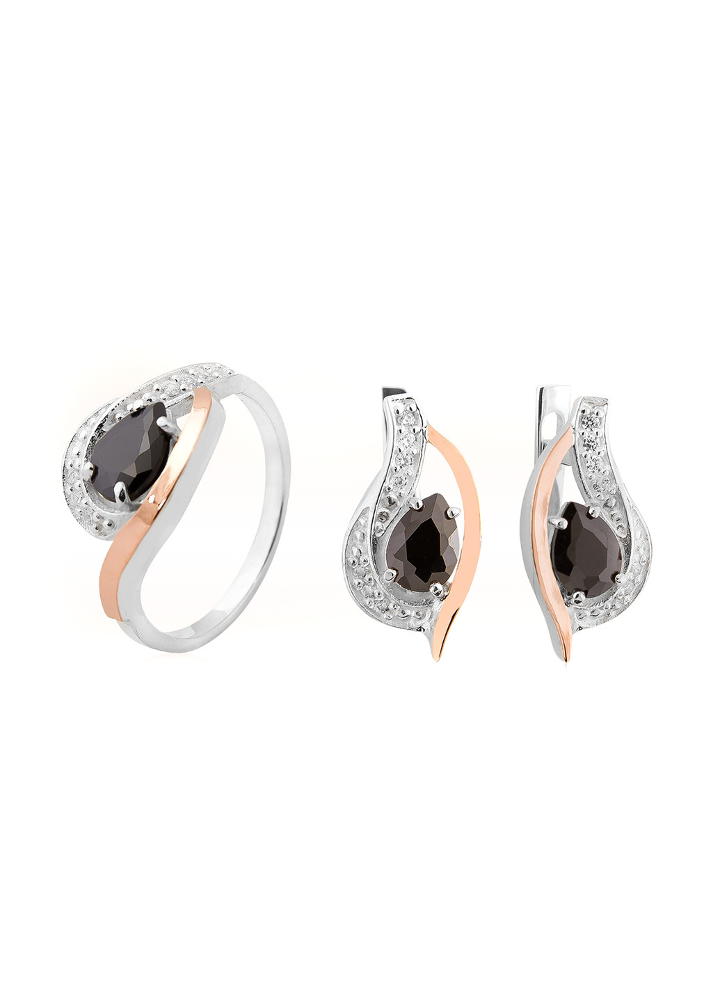 Комплект украшений (кольцо, серьги) Silver Style (119066061)
