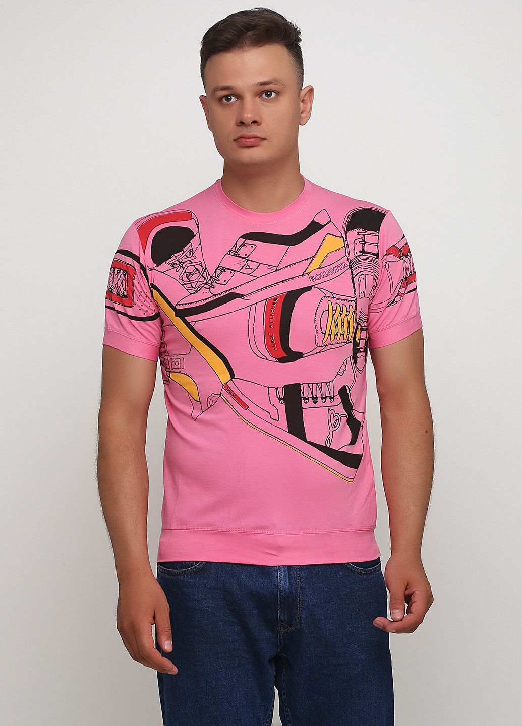 Розовая футболка KHAN