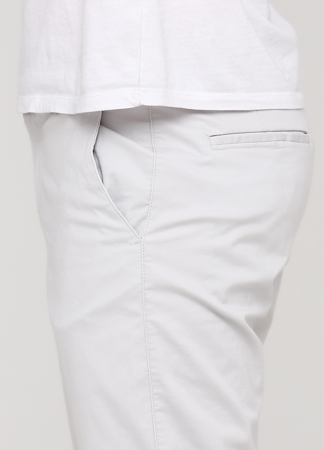 Светло-серые кэжуал демисезонные чиносы брюки Angelo Litrico