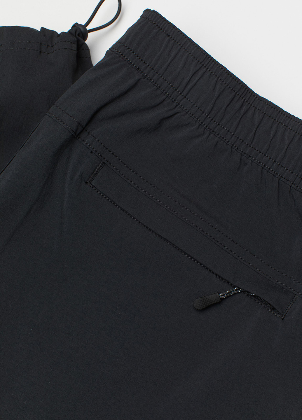 Черные спортивные демисезонные прямые брюки H&M