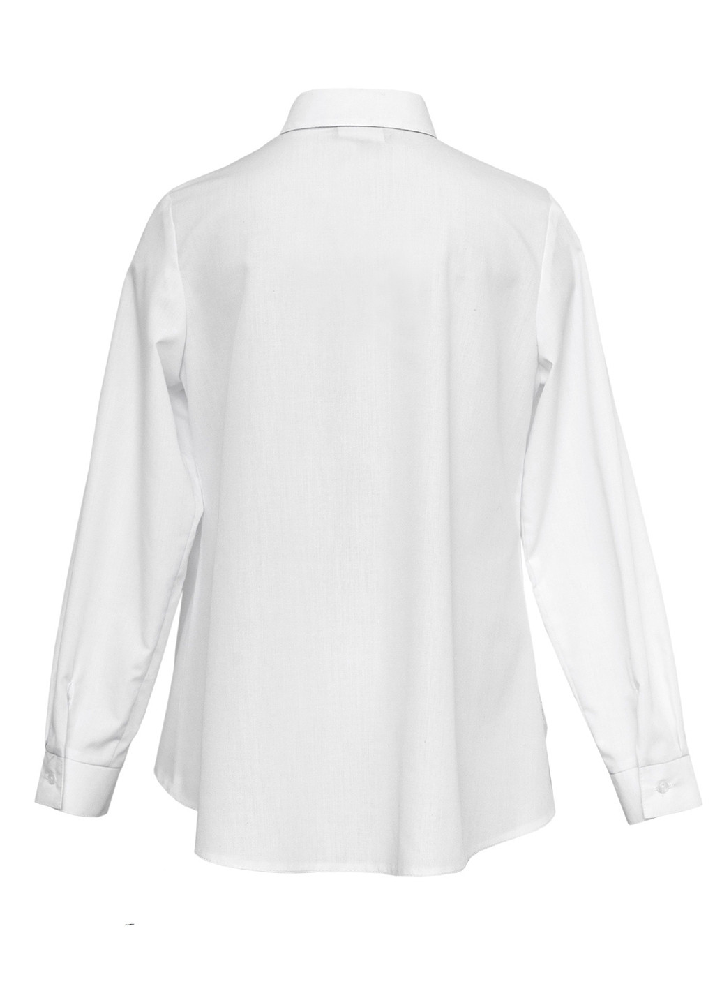 Белая однотонная блузка с длинным рукавом SLY демисезонная