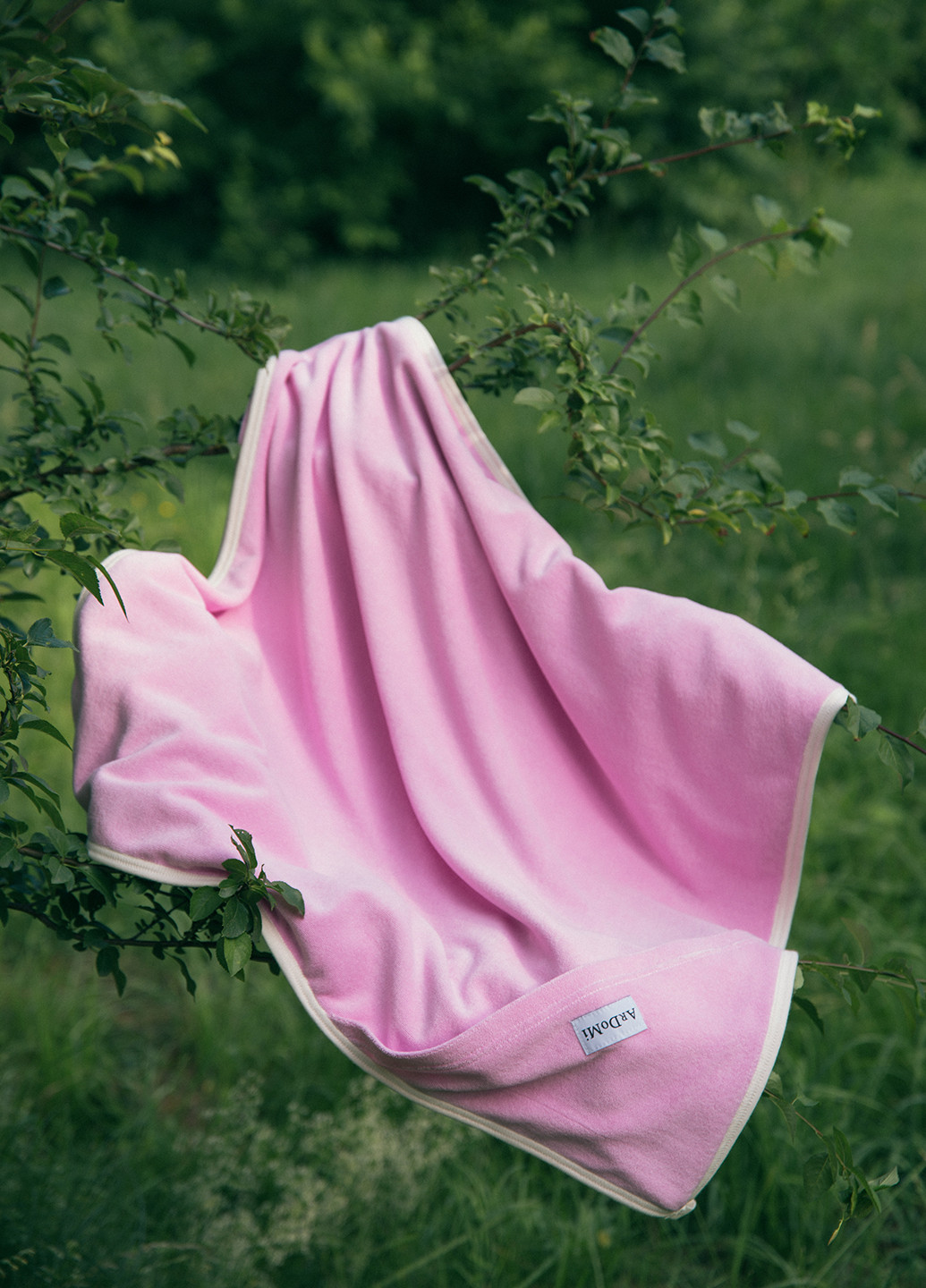 ArDoMi полотенце-пеленка, 75х75 см однотонный розовый производство - Украина