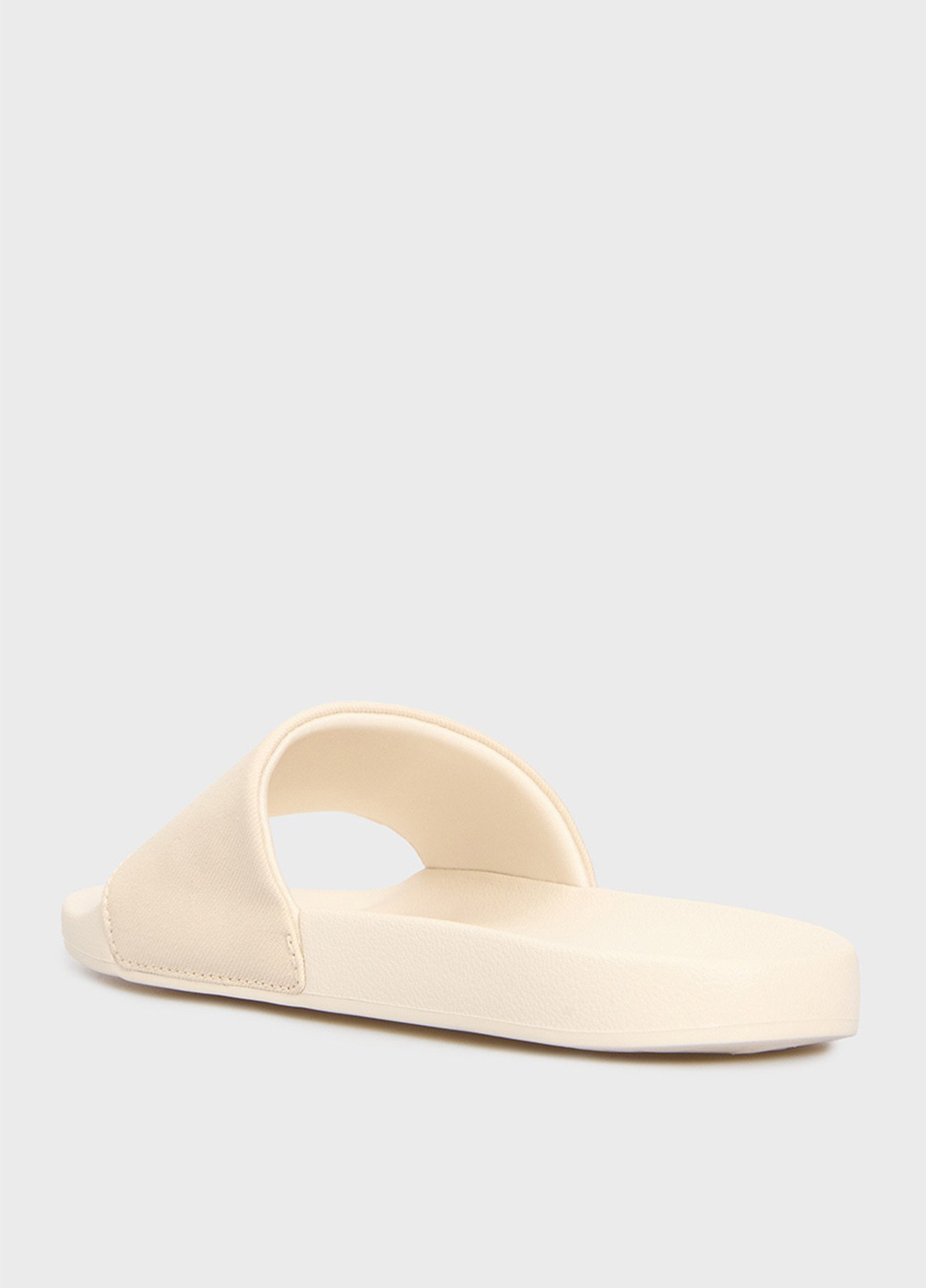 Светло-бежевые шлепанцы Calvin Klein Jeans с тиснением, с логотипом