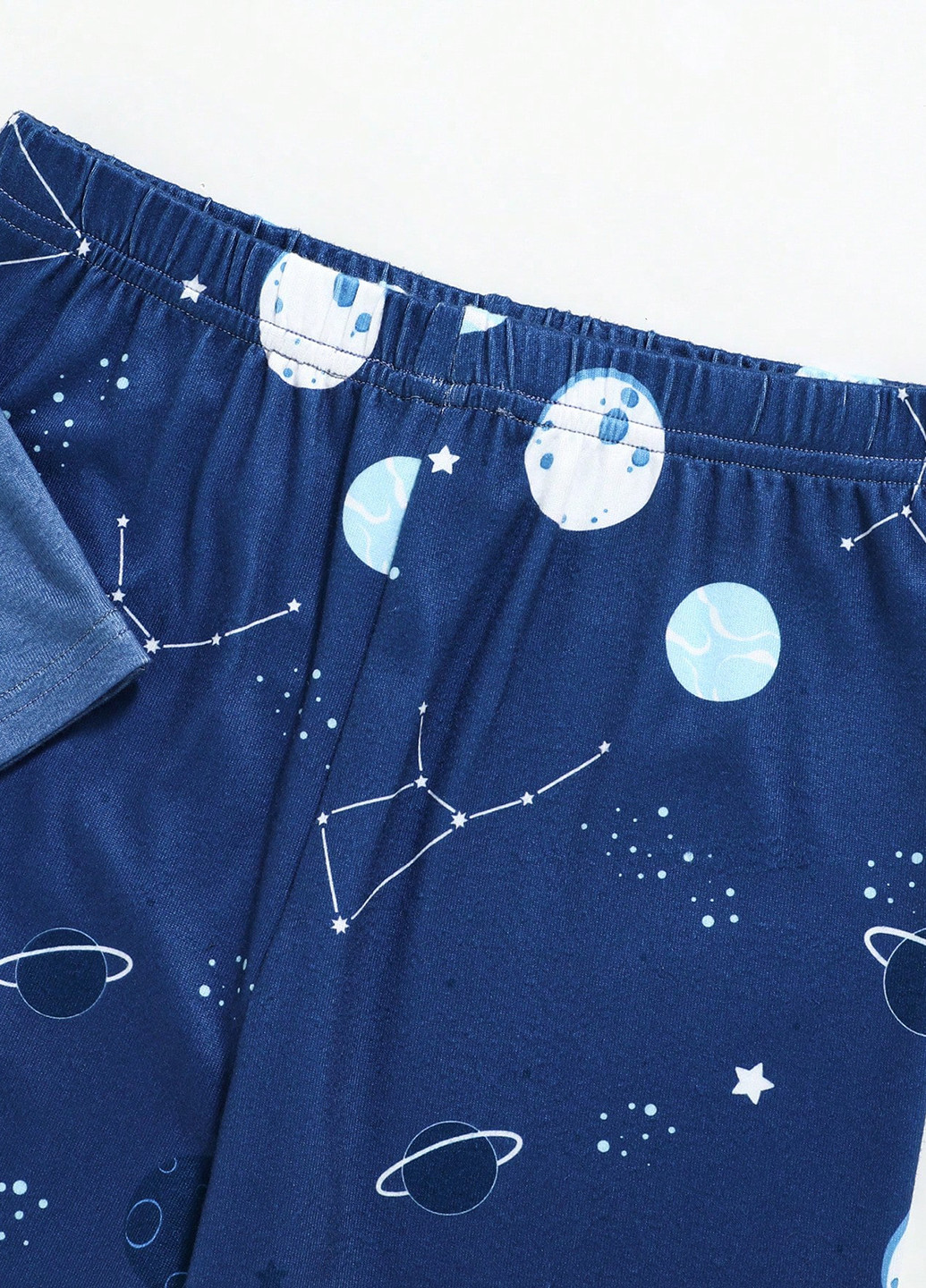 Синяя всесезон пижама (футболка, шорти) футболка + шорты SHEIN